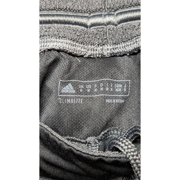 Adidas Climalite Athletic Shorts Gray Training Gym Workout Drawstring Medium - Picture 4 of 5